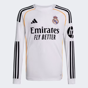 Real Madrid 2025-26 Long-Sleeve Home Jersey